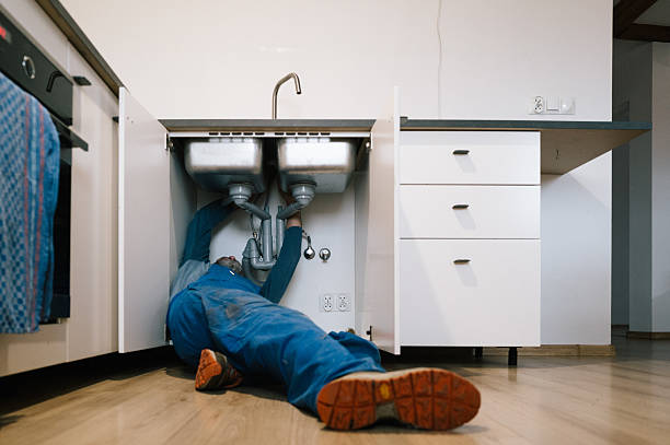 Professional Drain Cleaning technician working in Lynchburg, VA